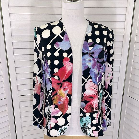 Georgede Paris Floral Polka Dot Women's Jacket Size 18 - Picture 2 of 9